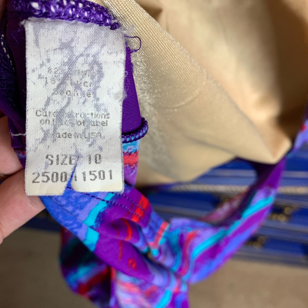 Vintage NIKE Racerback One Piece Swimsuit Size 10 - Picture 4 of 4